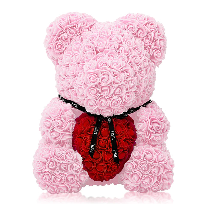 LéSiL Handmade Rose Bear - Light Pink