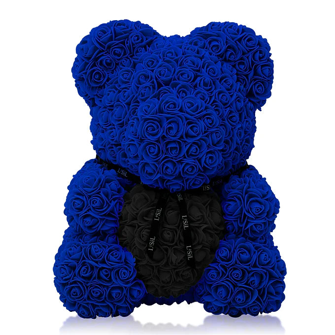 LéSiL Handmade Rose Bear - Burgundy Red
