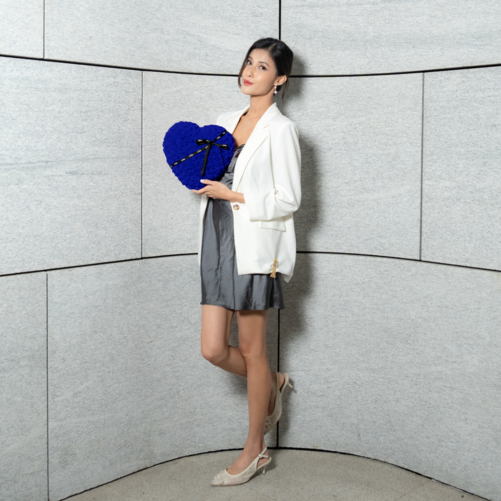 LéSiL Rose Heart - Diamond Blue