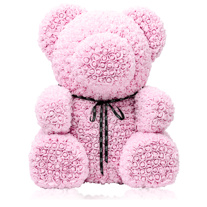 LéSiL Giant Handmade Rose Bear - Light Pink